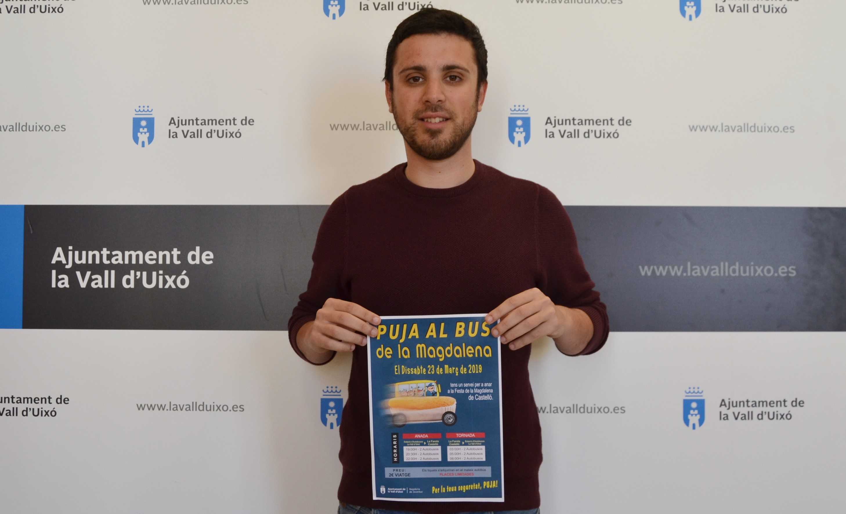 La Vall d'Uixò habilita un autobús especial para el primer sábado de Magdalena