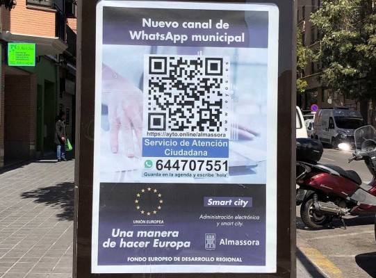 El canal de WhatsApp de Almassora cuenta ya con más de 600 usuarios