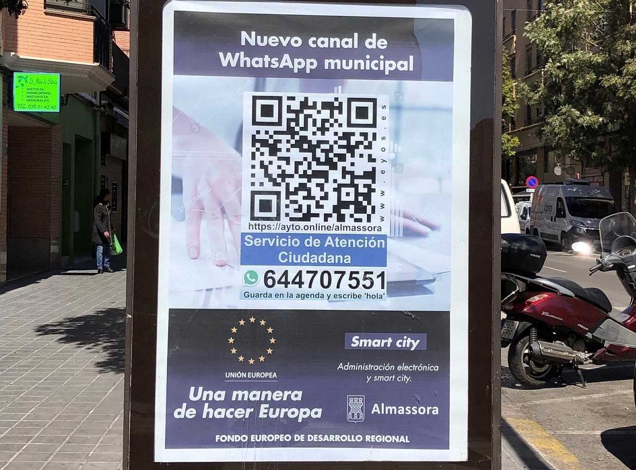 El canal de WhatsApp de Almassora cuenta ya con más de 600 usuarios