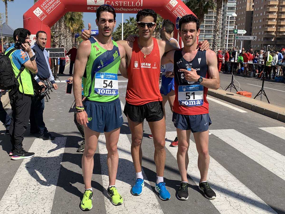 Miguel Ángel López y María Pérez, campeones de España de 20 km marcha en Oropesa del Mar