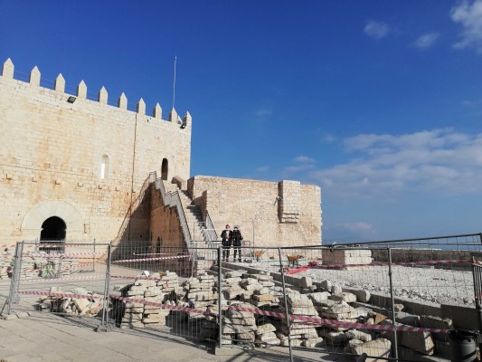 Restauran las cubiertas, paramentos y el polvorín del castillo de Peñíscola
