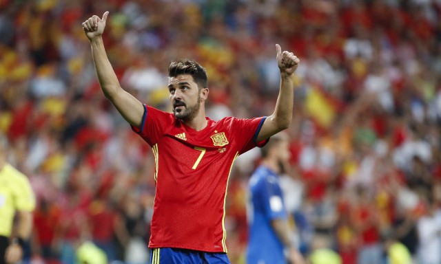 Villa, el '7' de España sobre el campo 38 meses después

