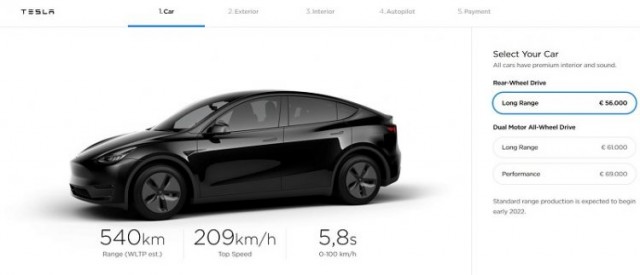 Model Y, el SUV pequeño de Tesla, que ya tiene cuatro modelos en su gama
