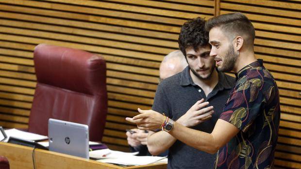 Antonio Estañ (Podem) y Fran Ferri (Compromís). Foto: EFE - 