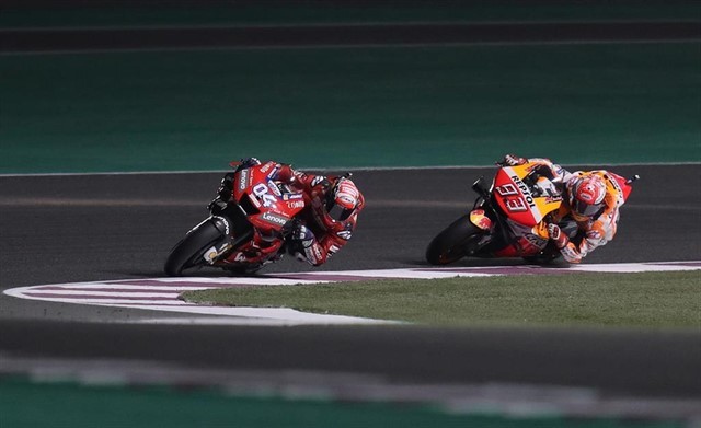 Dovizioso y Márquez repiten la historia y también el resultado de 2018

