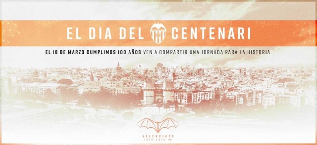 El Valencia celebrará su centenario con marcha cívica, mascletà y paellas