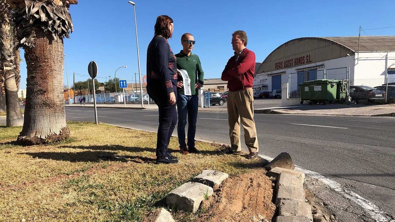 Almassora destina un total de 25.000 euros en la renovación del acceso al municipio por Villa Lola