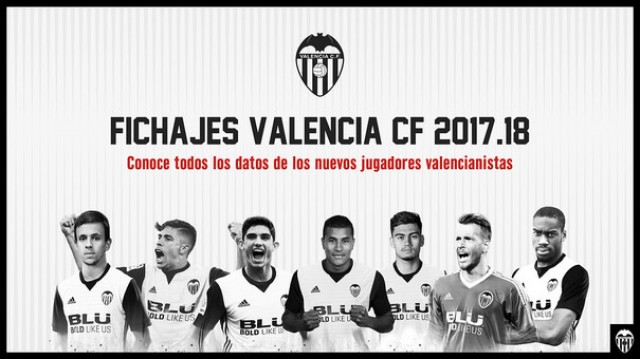 El Valencia CF presentará a sus siete fichajes este miércoles en Mestalla