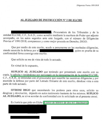 El Elche también se persona en la causa contra Anguix por administración desleal