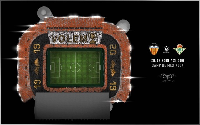 Mestalla realizará un gran tifo y se repartirán 30.000 banderas naranjas