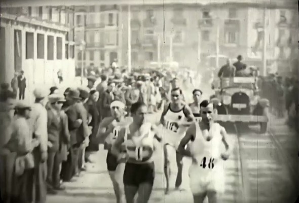 La SD Correcaminos recupera la primera filmación de una carrera a pie en València