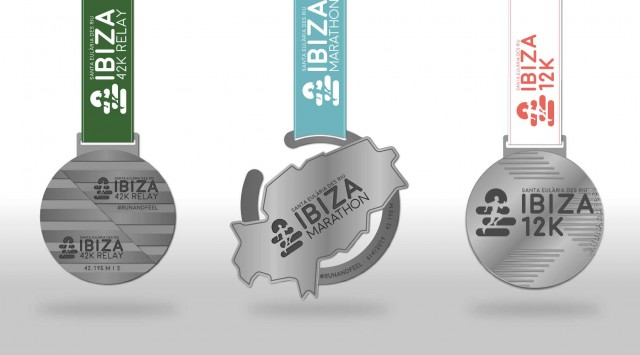 Estas son las nuevas medallas del Ibiza Marathon, Ibiza 42K Relay e Ibiza 12K