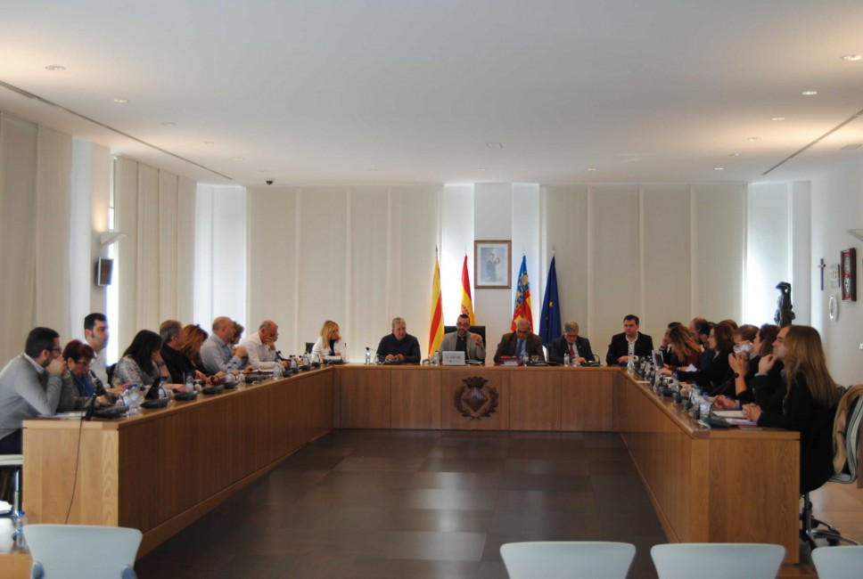 Un momento del pleno municipal celebrado este viernes en Vila-real. - 