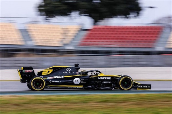 Hulkenberg (Renault) cierra la primera semana con el mejor crono en lo que va de 'test'