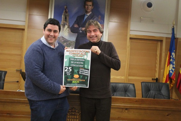 Nules se prepara para asistir el día 25 a la mayor manifestación de su historia en favor de la naranja