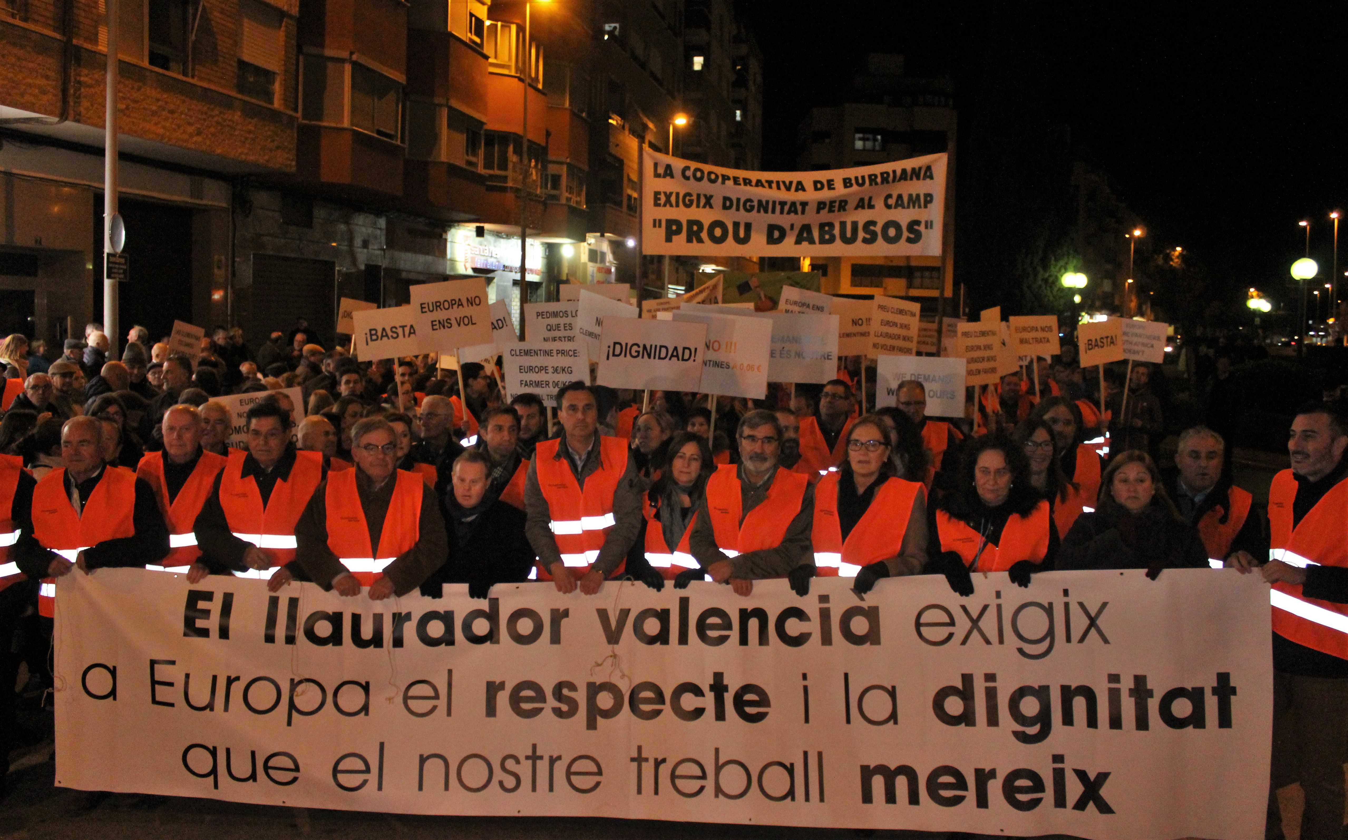 Borriana fletará transporte gratuito para la manifestación en defensa de la citricultura 