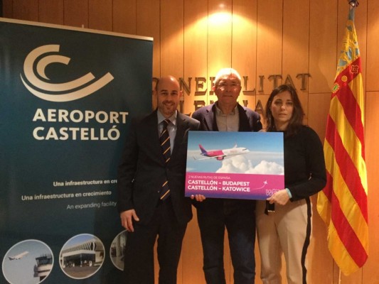 El aeropuerto de Castellón 'cambia' a Ryanair por Wizz Air para frenar la pérdida de pasajeros 