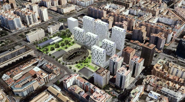 Así es el proyecto cooperativo para Mestalla: 474 viviendas a 4.000 euros el metro cuadrado