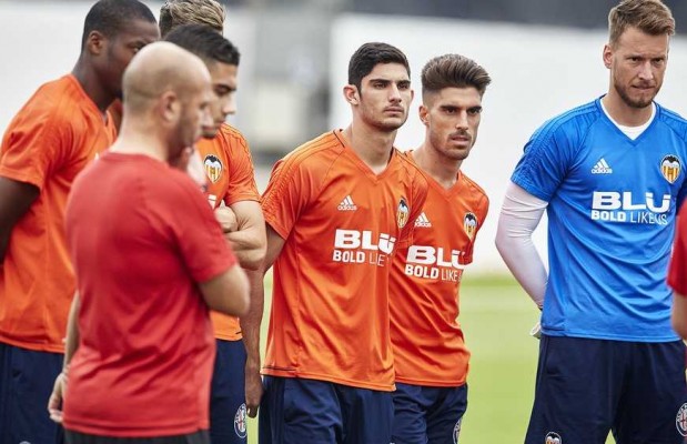  Guedes se ejercita con el objetivo de estar ante el Atlético
