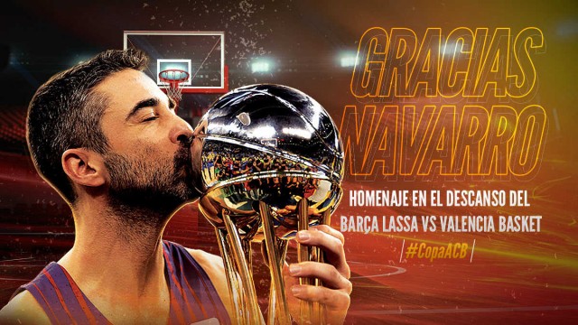 La ACB homenajeará a Juan Carlos Navarro en el descanso del Barça-Valencia

