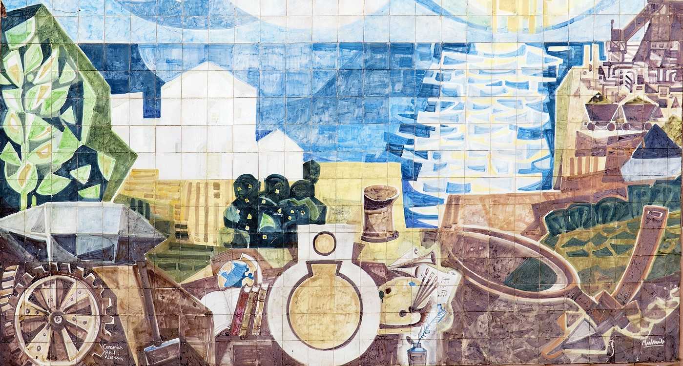 El mural 'Luz y sol' de Joaquín Michavila se traslada a Sagunto