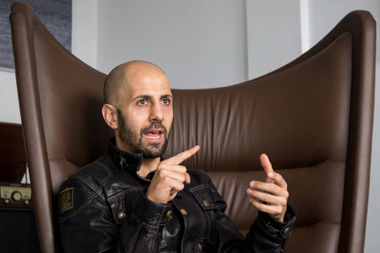 Isra García, durante una entrevista con Alicante Plaza en 2018. Foto: PEPE OLIVARES - 