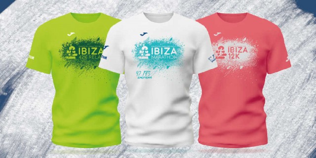 Ibiza Marathon, Ibiza 42K Relay e Ibiza 12K presentan sus nuevas camisetas conmemorativas de la marca Joma