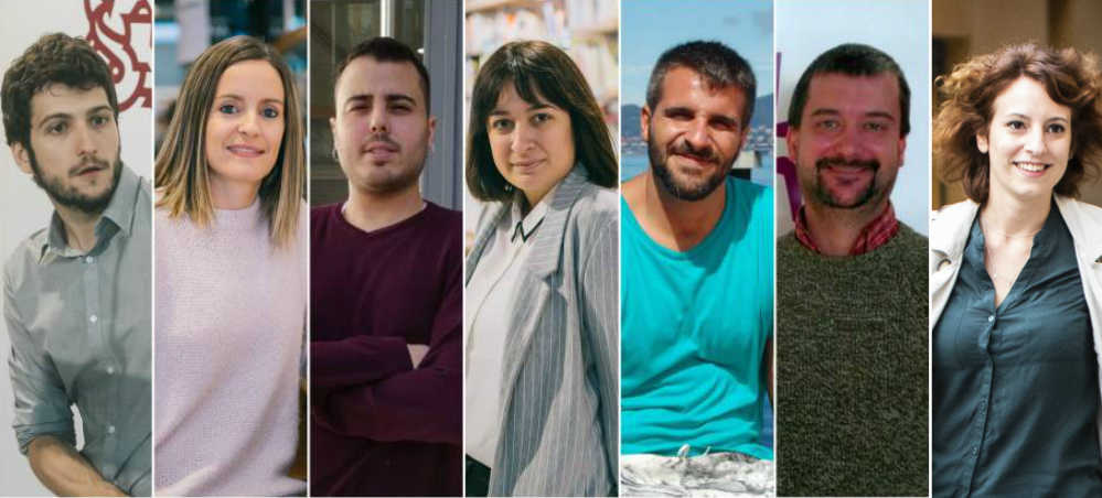 Estañ, Ballester, Aguilar, Monleón, Vivas, Sanz y Segura. Foto: VP  - 