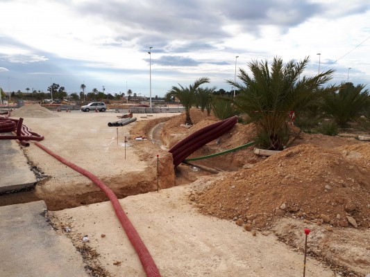 Las obras de la rotonda en el Hospital Vinalopó de Elche enfrentan a PP y tripartito