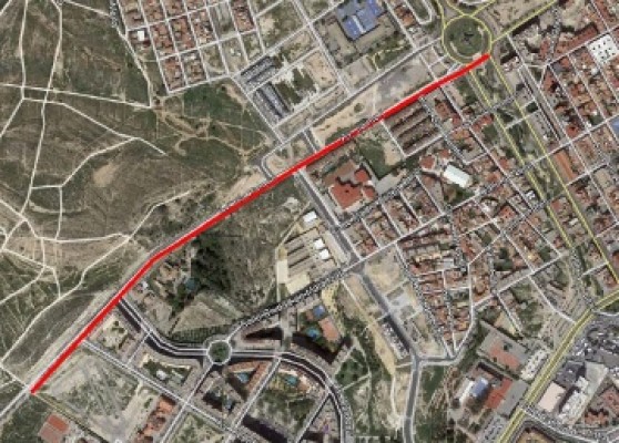 Alicante impulsa otros 2,1 km de itinerarios ciclistas en Vía Parque y Avenida de Dénia