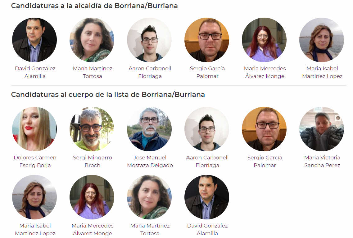 Las primarias municipales de Podem en Burriana son las más disputadas, con seis aspirantes a la alcaldía. - 