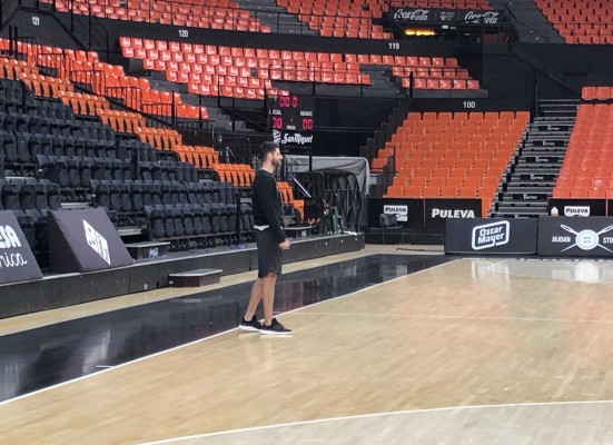 Diot no entrena con el Valencia Basket y es duda para mañana 