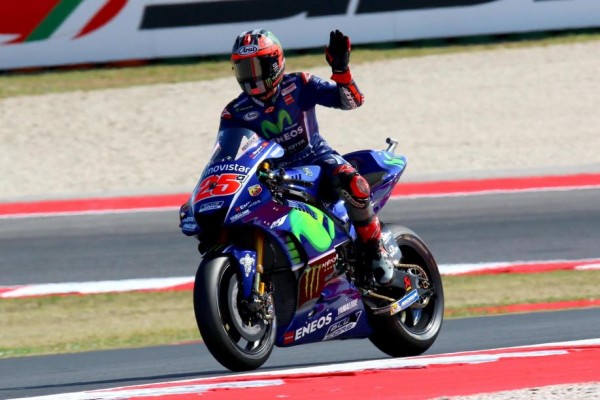 Viñales suma su cuarta mejor clasificación del año, Márquez se cae