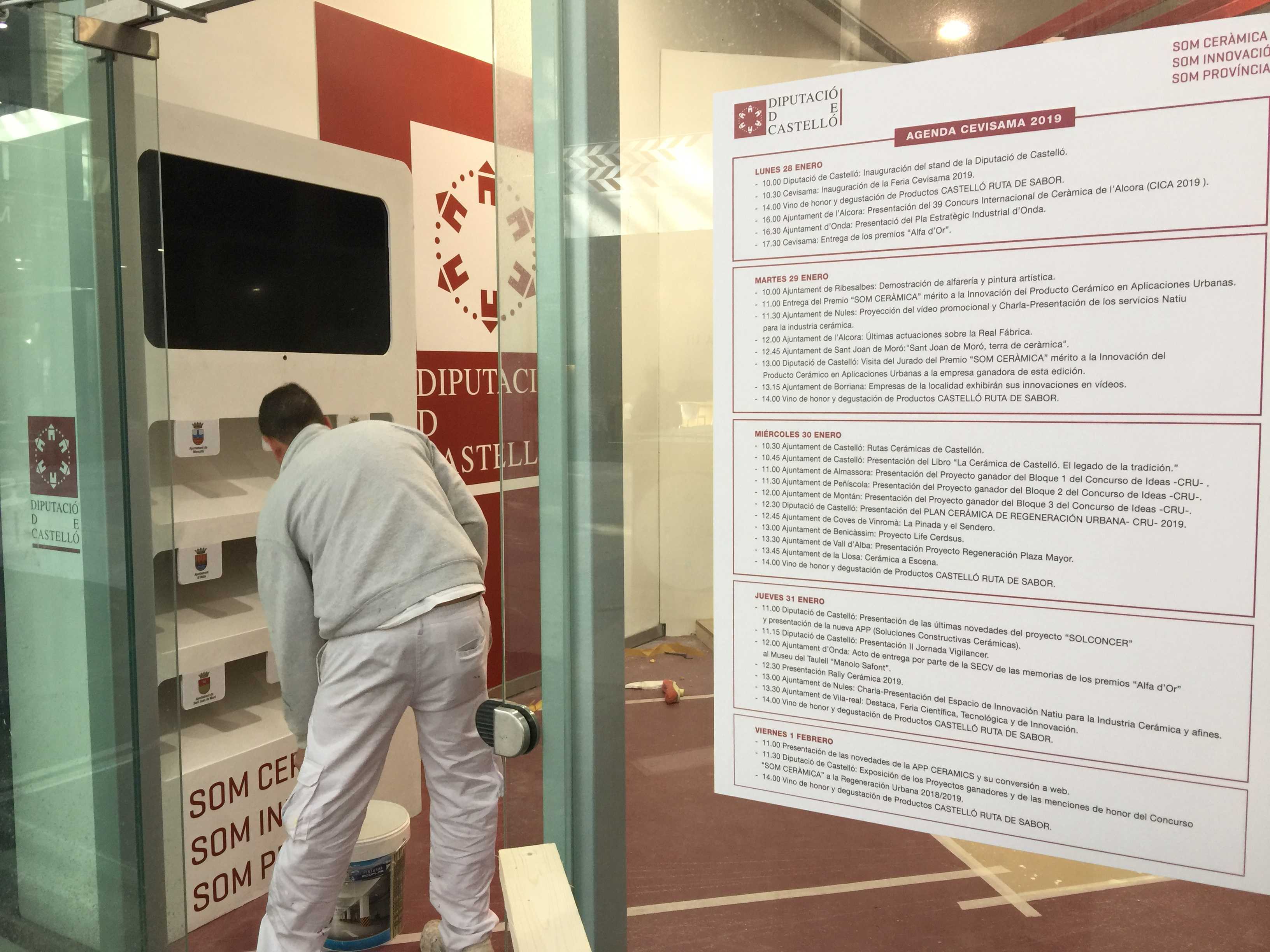 La Diputación y los ayuntamientos ultiman su llegada a Cevisama en respaldo del sector cerámico