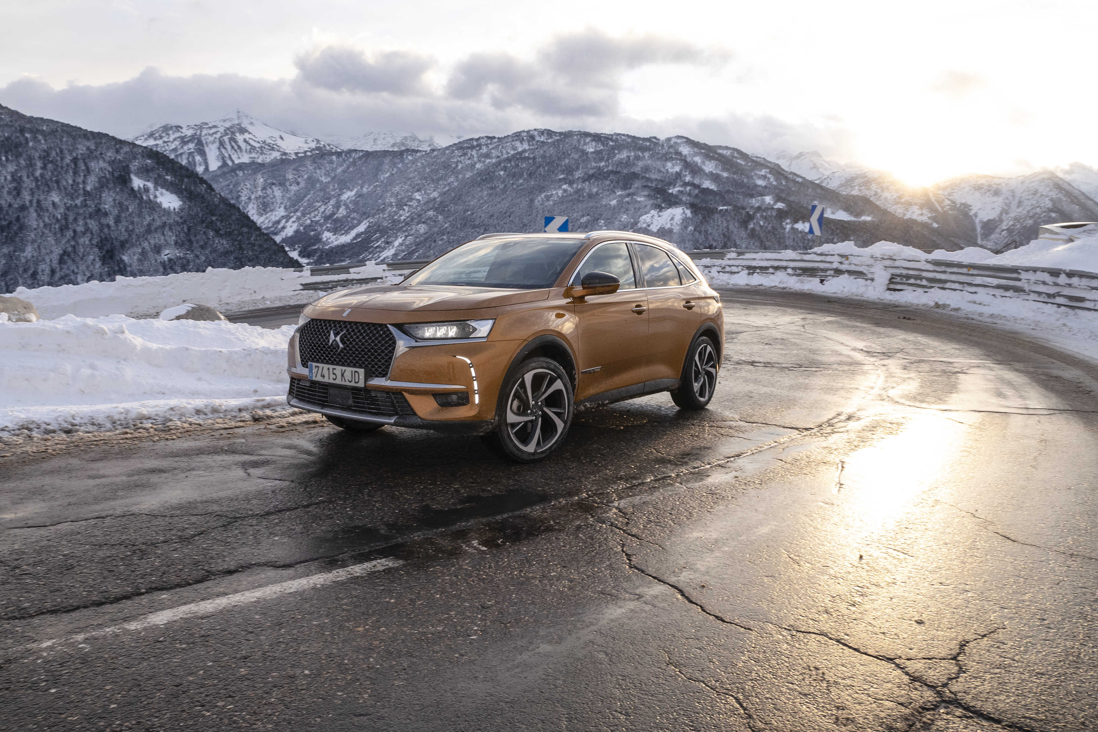 El DS 7 Crossback pone a prueba sus prestaciones sobre nieve y hielo en Baqueira Beret
