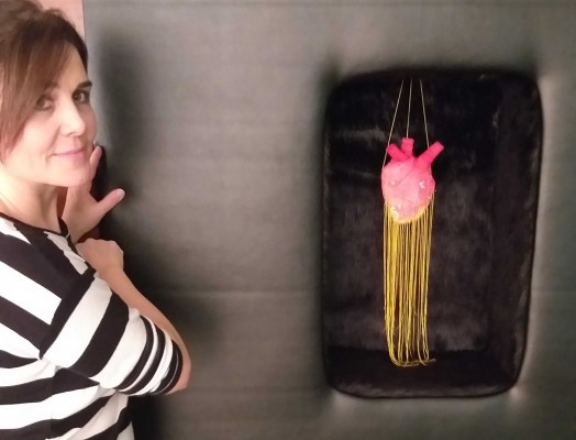 La alcoyana Mónica Jover llega a la Casa Bardín con sus dibujos, collages y acrílicos