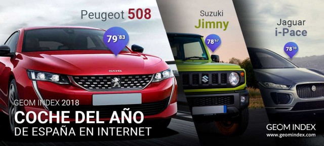 El Peugeot 508 se corona como el Coche del Año de España en Internet