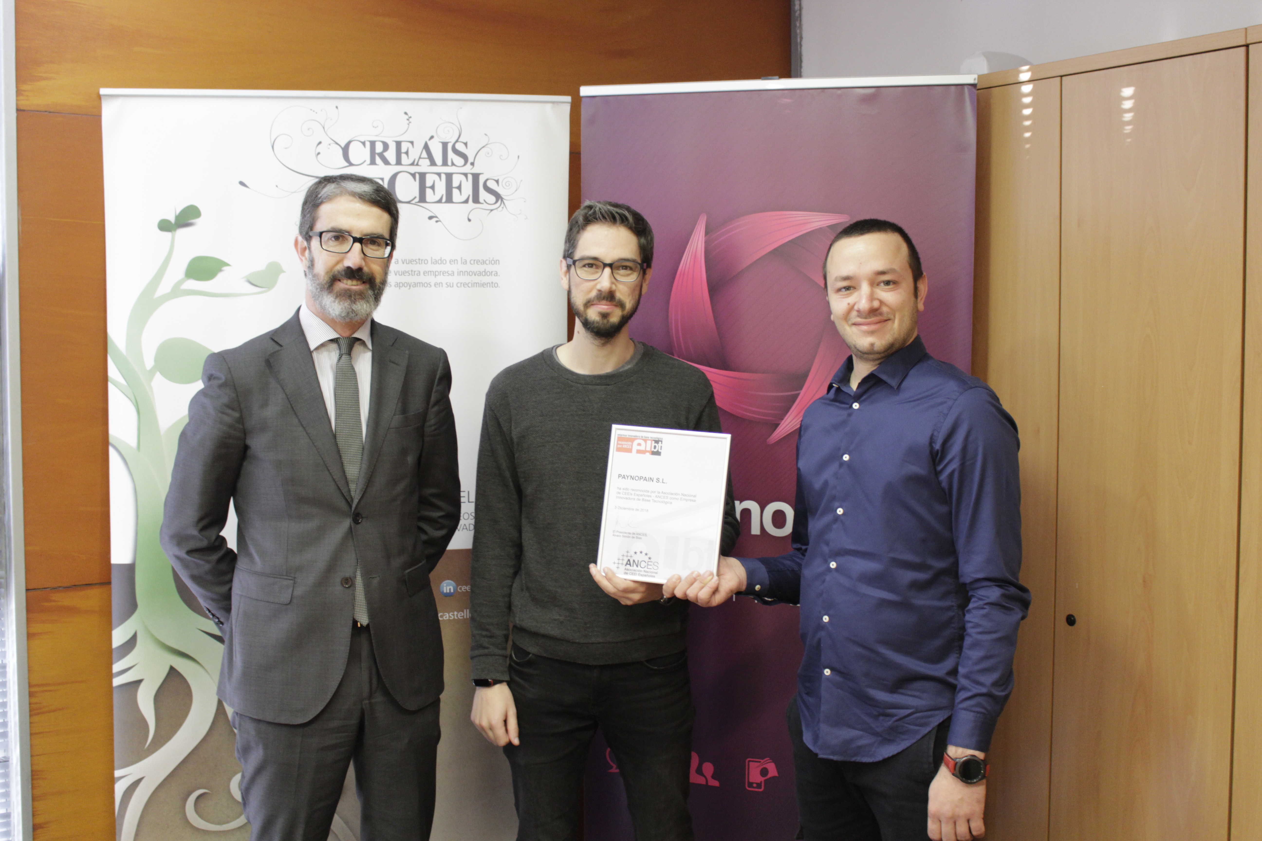 La castellonense PaynoPain entra en el exclusivo club de Empresas Innovadoras de Base Tecnológica