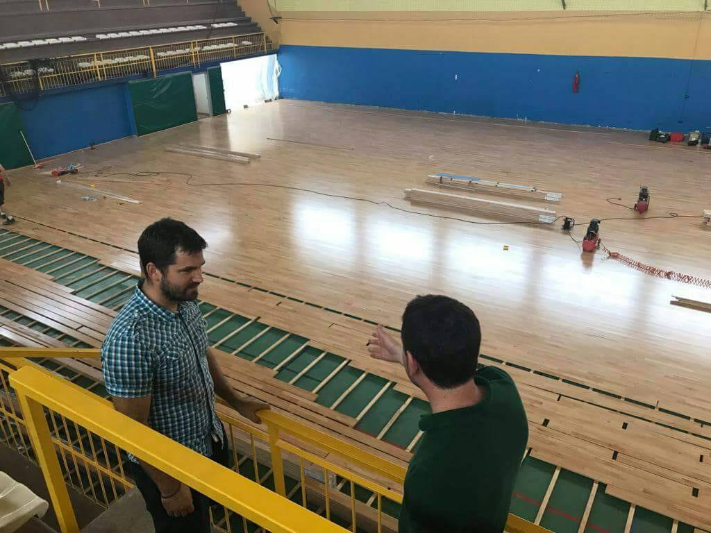 El polideportivo de Castalia, accesible y rehabilitado tras una inversión de 200.000 euros 
