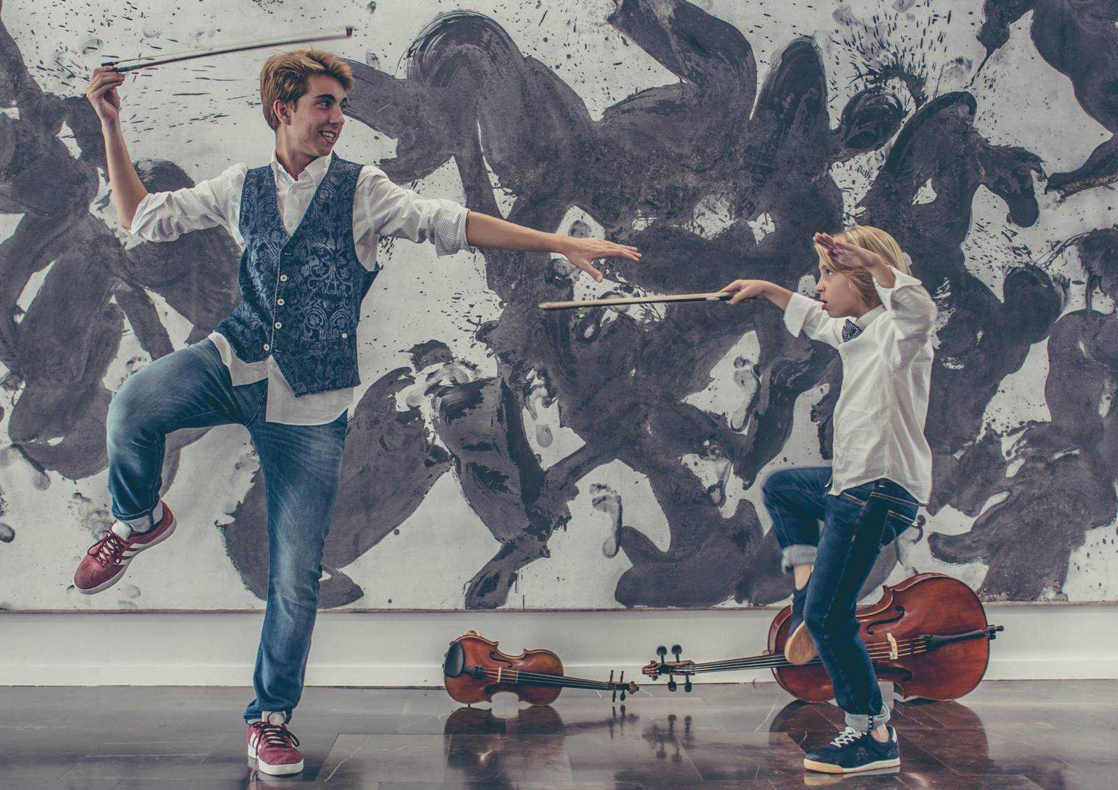 Violincheli brothers actúan en el Palau de la Música con ‘Desconchertantes’ 