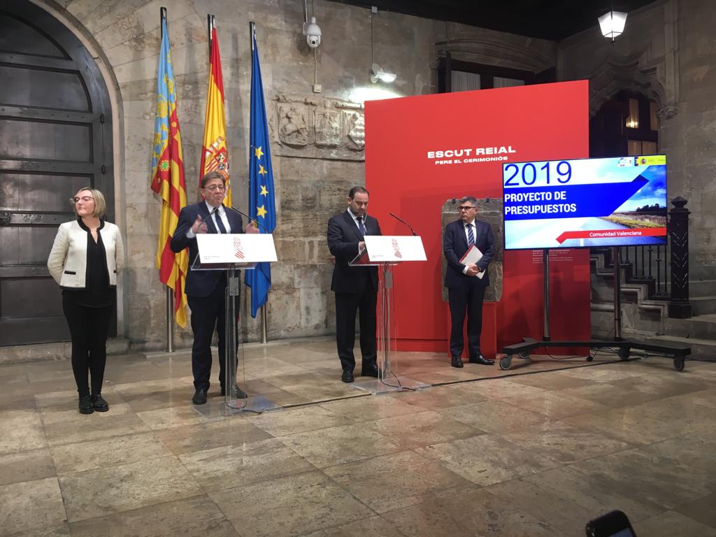 Ábalos cifra en un 93% el incremento del presupuesto del Corredor Mediterráneo 