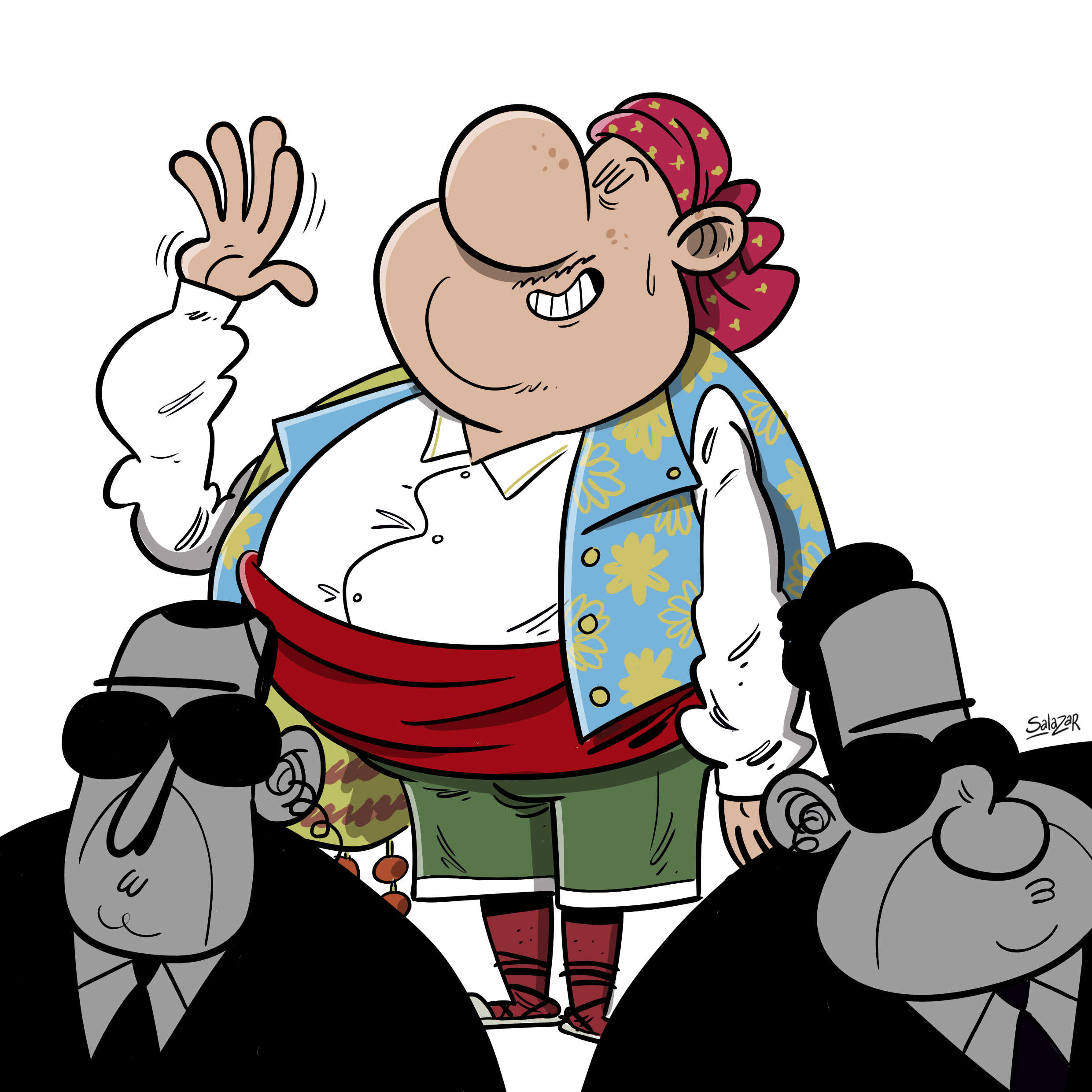 El president de la falla /bunyolus aureus/