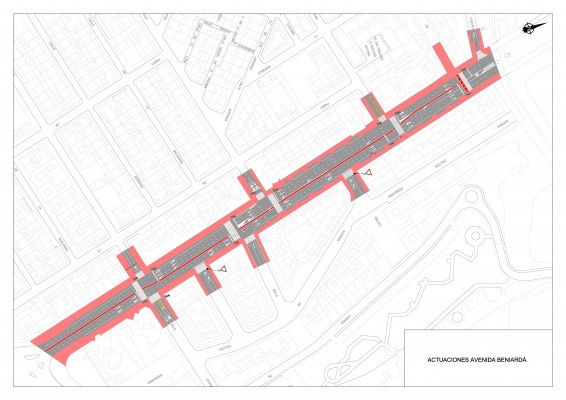Benidorm lleva el carril-bici por el centro de la calzada a la avenida Beniardá