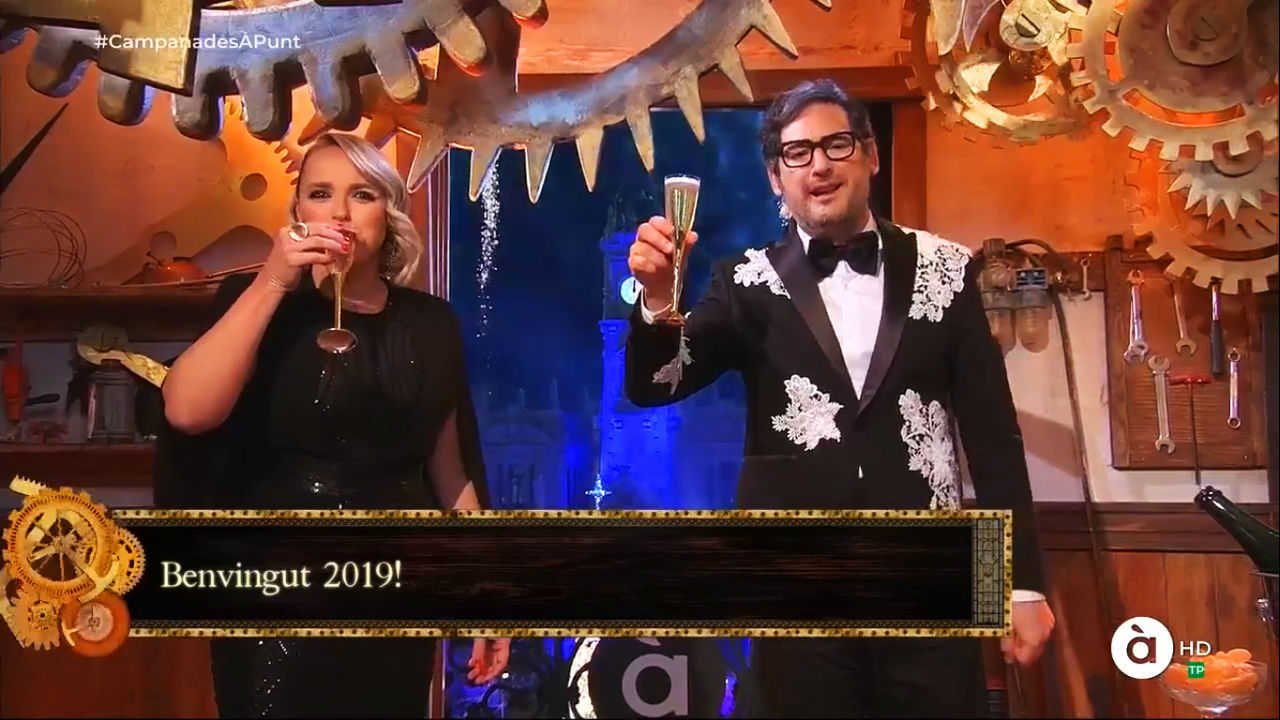 Carolina Ferre y Eugeni Alemany en el especial de Fin de Año. - 