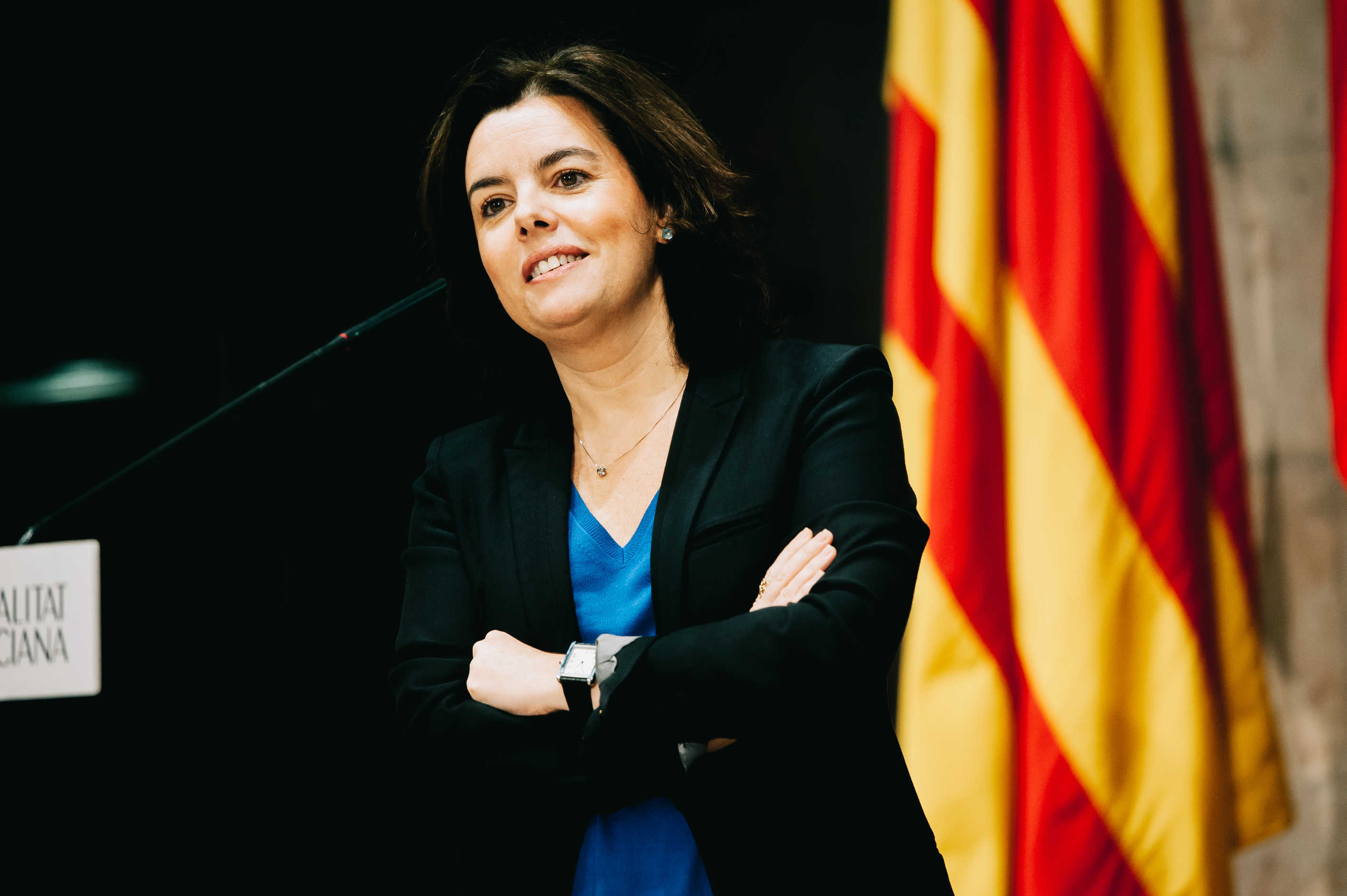 La vicepresidenta del Gobierno, Soraya Sáenz de Santamaría. Foto: KIKE TABERNER. - 