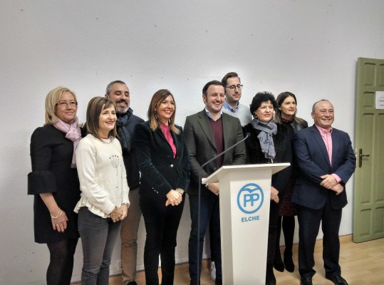 Pablo Ruz ya es el primer portavoz del grupo municipal del PP de Elche