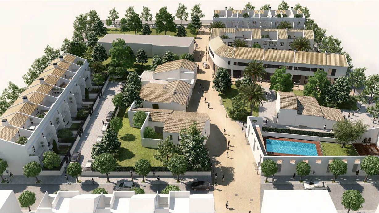 Figuración del Residencial Barraques de Lluna proyectado por Ginkgo en Nou Benicalap - 