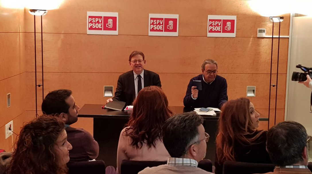 El PSPV trabaja en una PNL sobre la lucha contra la violencia de género que aleje a PP y Cs de Vox
