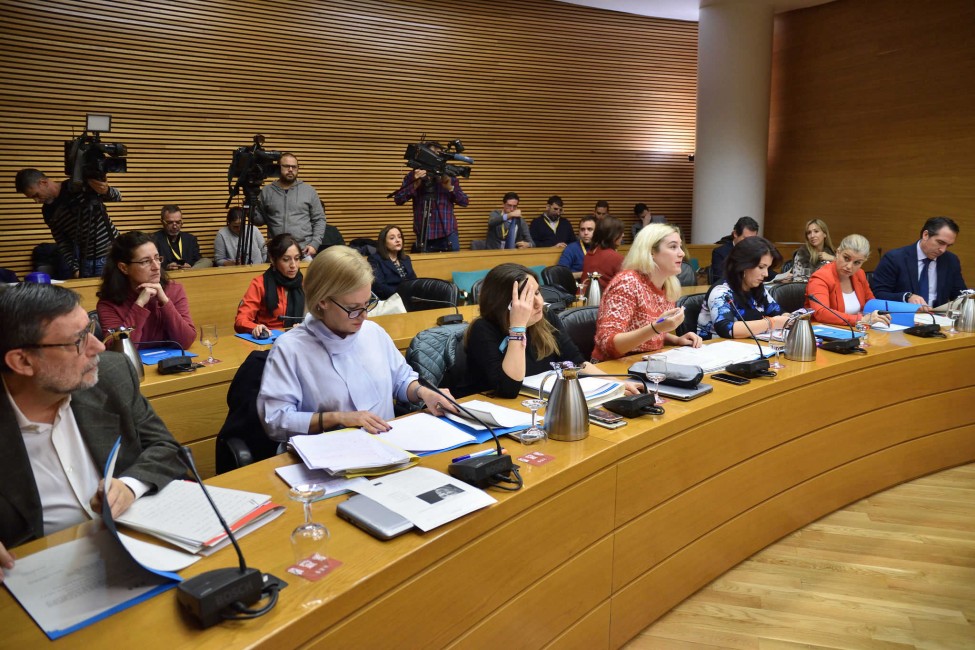 Comisión de investigación de Les Corts sobre la financiación electoral de PSPV y Bloc. Foto: CORTS - 