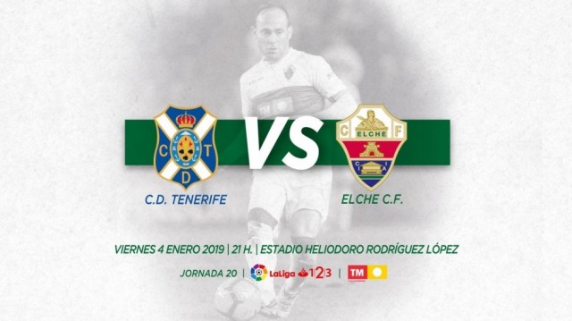 Tenerife y Elche buscan estrenar el año alejándose del descenso